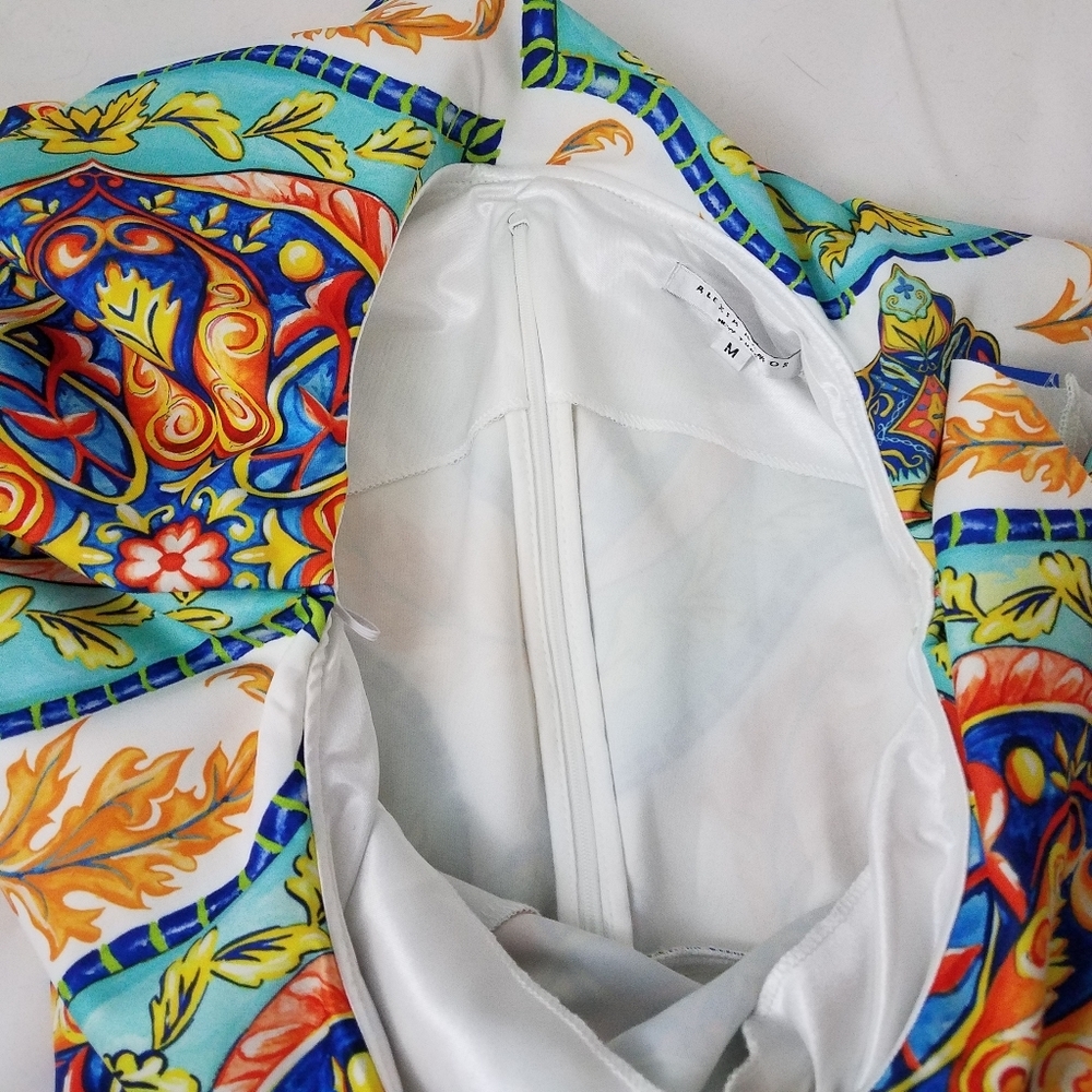 Alexia Admore Peplum One shoulder Top M NWOT - Picture 4 of 13